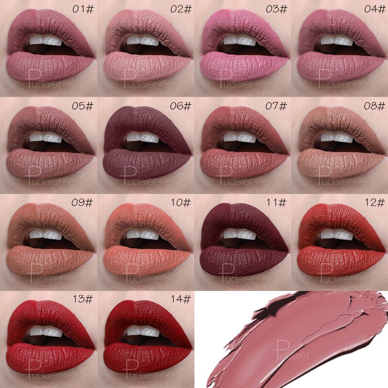 Matte Lipstick Waterproof Lip Makeup for Women