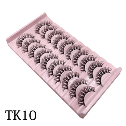 Curl 10-23mm Russian False Eyelashes, 3D Mink Eyelashes