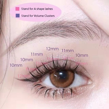 A Shape Fish Tail False Eyelashes Fairy Extension