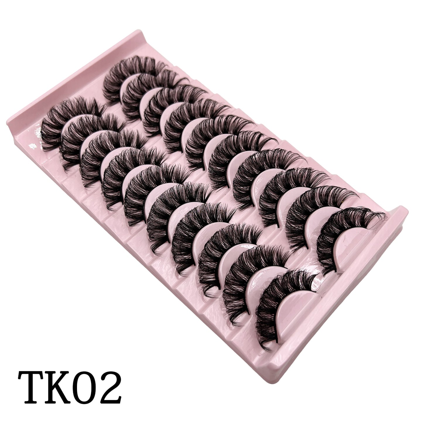 Curl 10-23mm Russian False Eyelashes, 3D Mink Eyelashes