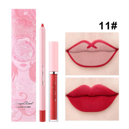 Sexy Matte Lipstick Lipliner Pencil Set