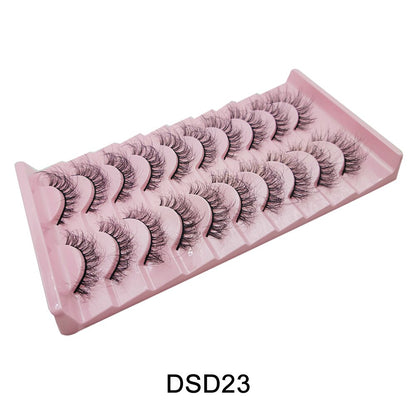 Curl 10-23mm Russian False Eyelashes, 3D Mink Eyelashes