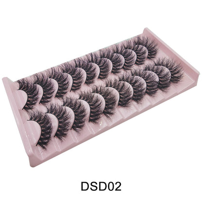 Curl 10-23mm Russian False Eyelashes, 3D Mink Eyelashes