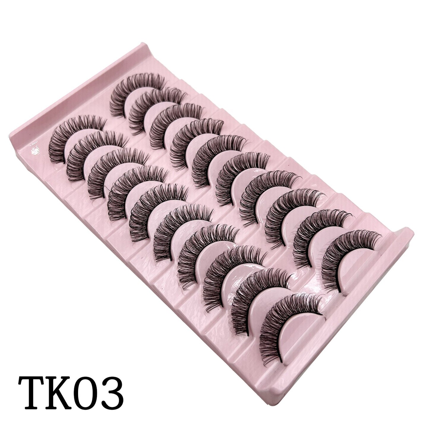 Curl 10-23mm Russian False Eyelashes, 3D Mink Eyelashes