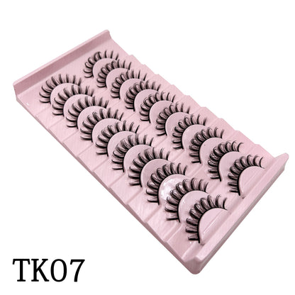 Curl 10-23mm Russian False Eyelashes, 3D Mink Eyelashes