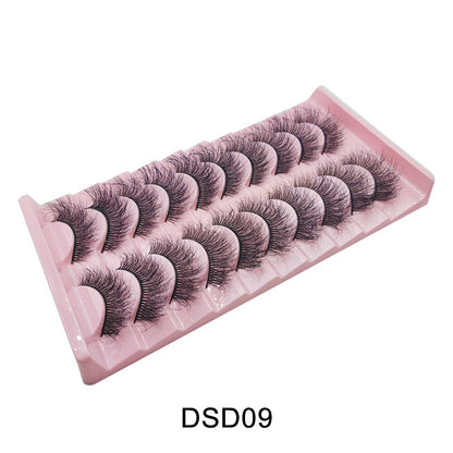 Curl 10-23mm Russian False Eyelashes, 3D Mink Eyelashes