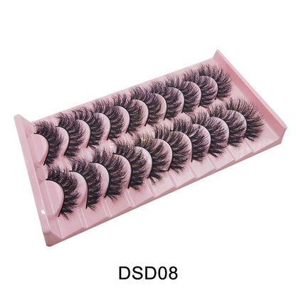 Curl 10-23mm Russian False Eyelashes, 3D Mink Eyelashes