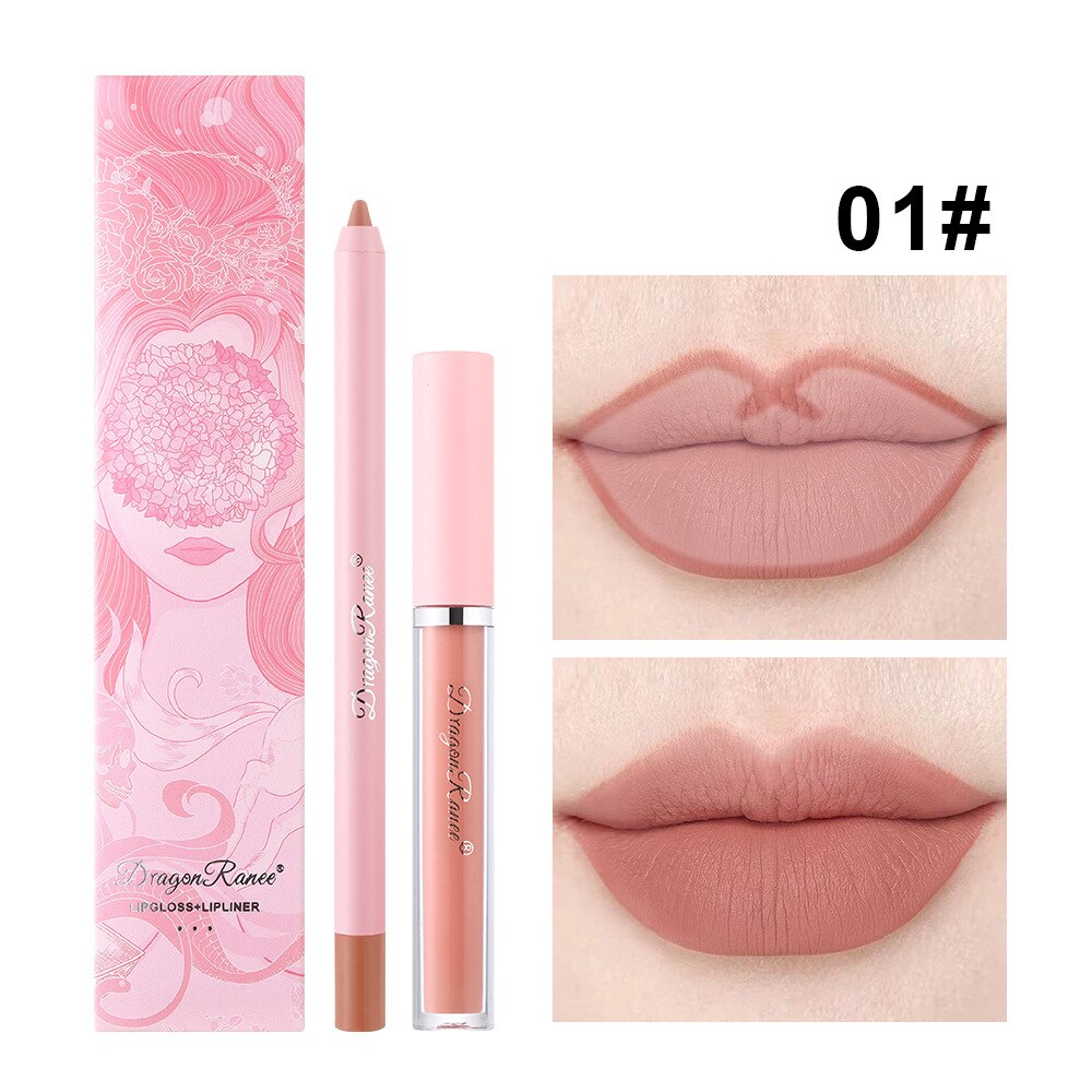 Sexy Matte Lipstick Lipliner Pencil Set