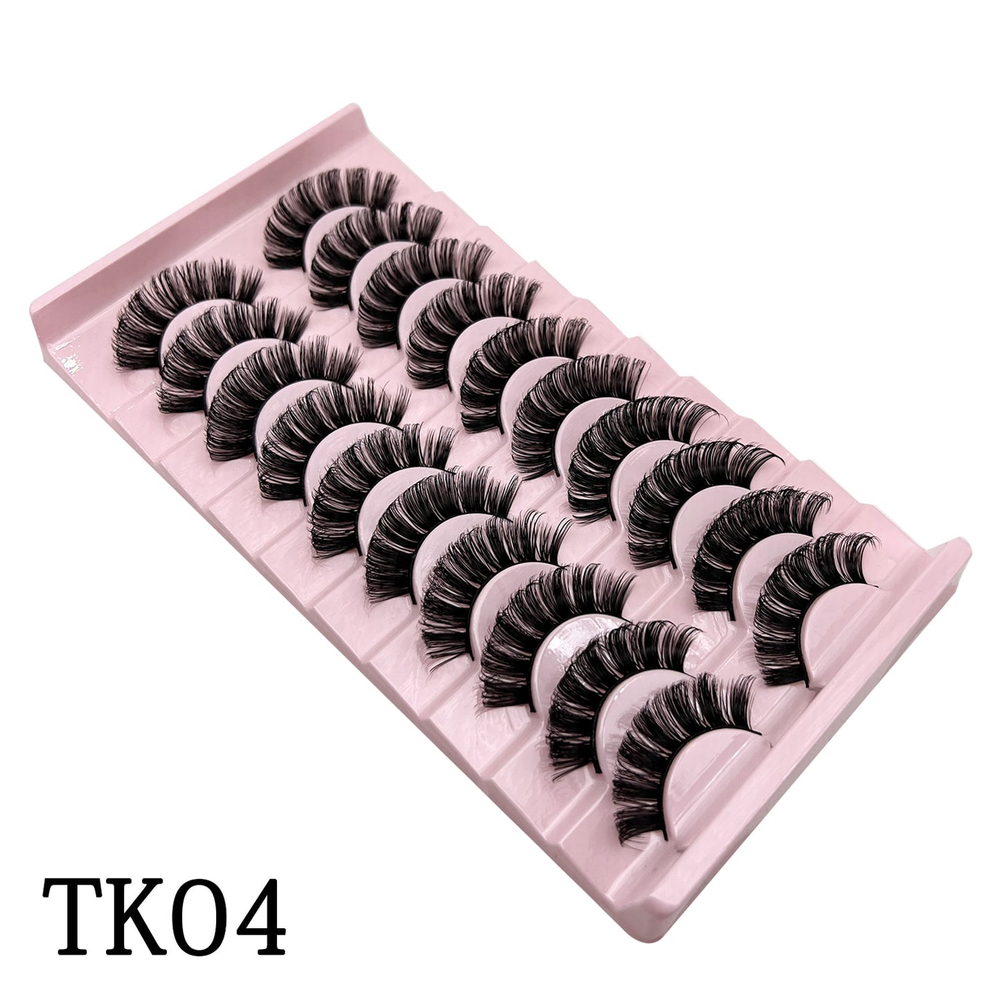 Curl 10-23mm Russian False Eyelashes, 3D Mink Eyelashes