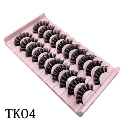 Curl 10-23mm Russian False Eyelashes, 3D Mink Eyelashes