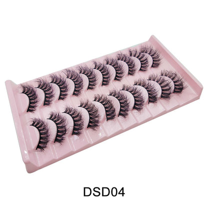 Curl 10-23mm Russian False Eyelashes, 3D Mink Eyelashes