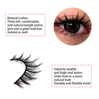 Natural False Eyelashes Extension, Nude Look Eye Lashes