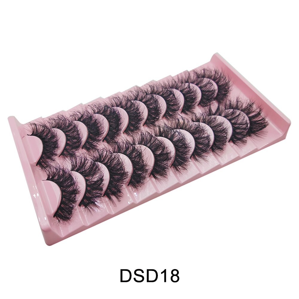 Curl 10-23mm Russian False Eyelashes, 3D Mink Eyelashes