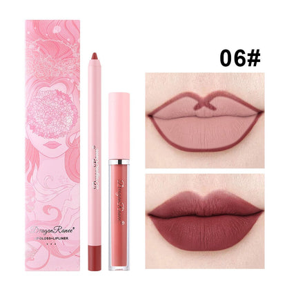 Sexy Matte Lipstick Lipliner Pencil Set