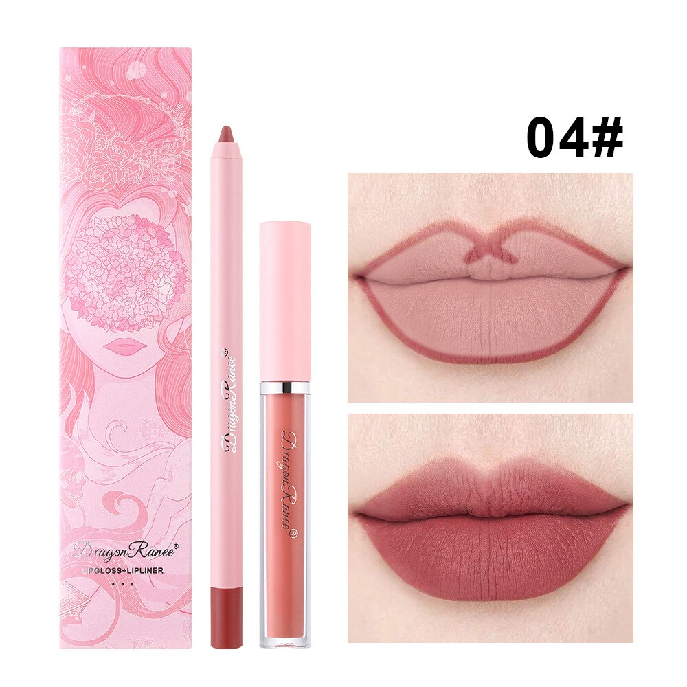 Sexy Matte Lipstick Lipliner Pencil Set