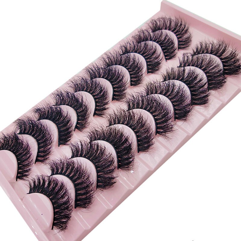 Curl 10-23mm Russian False Eyelashes, 3D Mink Eyelashes