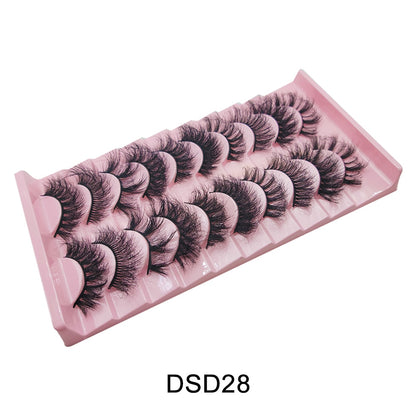 Curl 10-23mm Russian False Eyelashes, 3D Mink Eyelashes