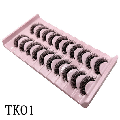 Curl 10-23mm Russian False Eyelashes, 3D Mink Eyelashes