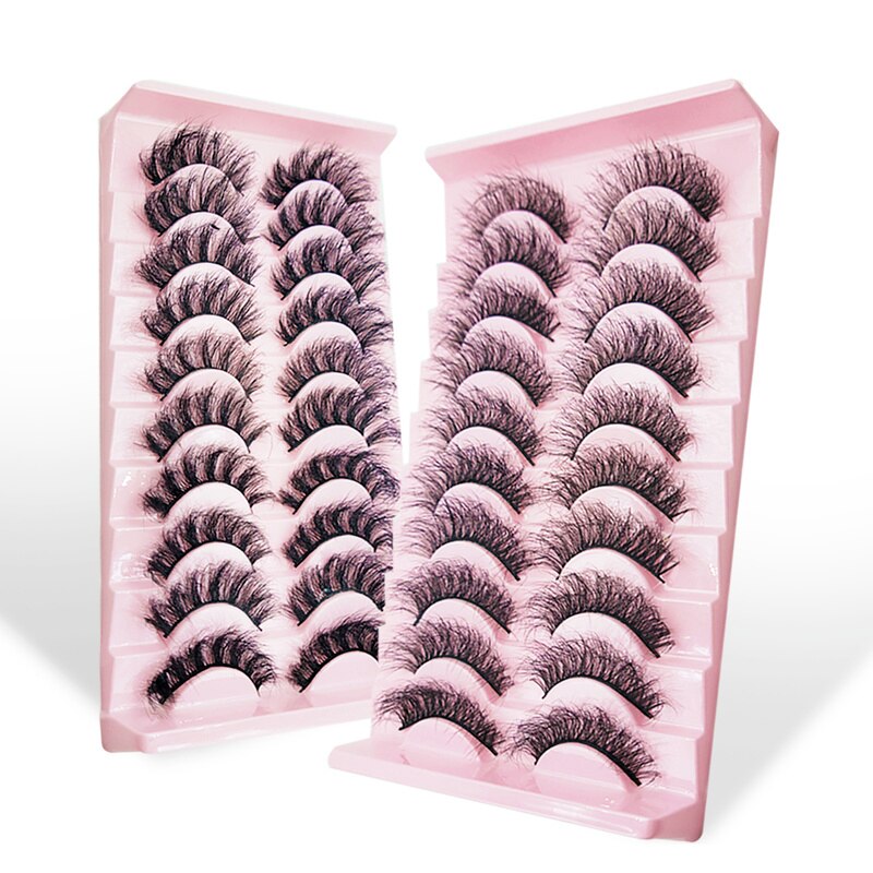 Curl 10-23mm Russian False Eyelashes, 3D Mink Eyelashes