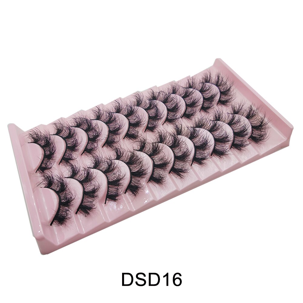 Curl 10-23mm Russian False Eyelashes, 3D Mink Eyelashes