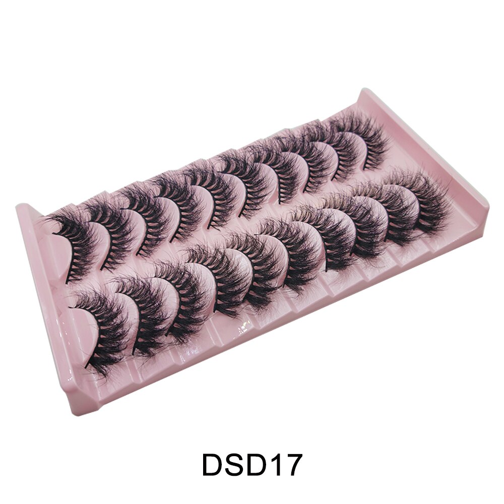 Curl 10-23mm Russian False Eyelashes, 3D Mink Eyelashes