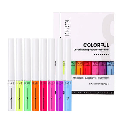 8pcs/set Colorful Liquid Eyeliners