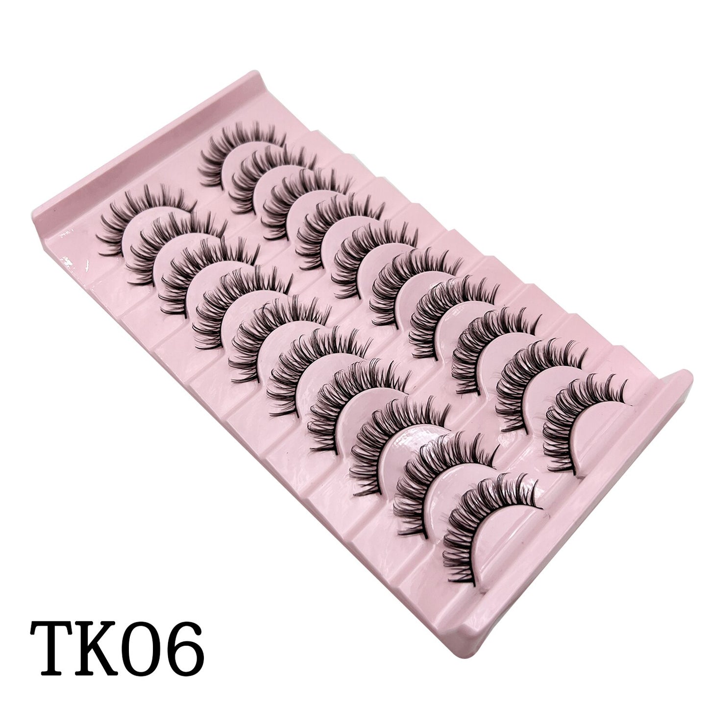 Curl 10-23mm Russian False Eyelashes, 3D Mink Eyelashes