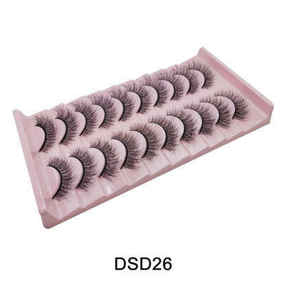 Curl 10-23mm Russian False Eyelashes, 3D Mink Eyelashes